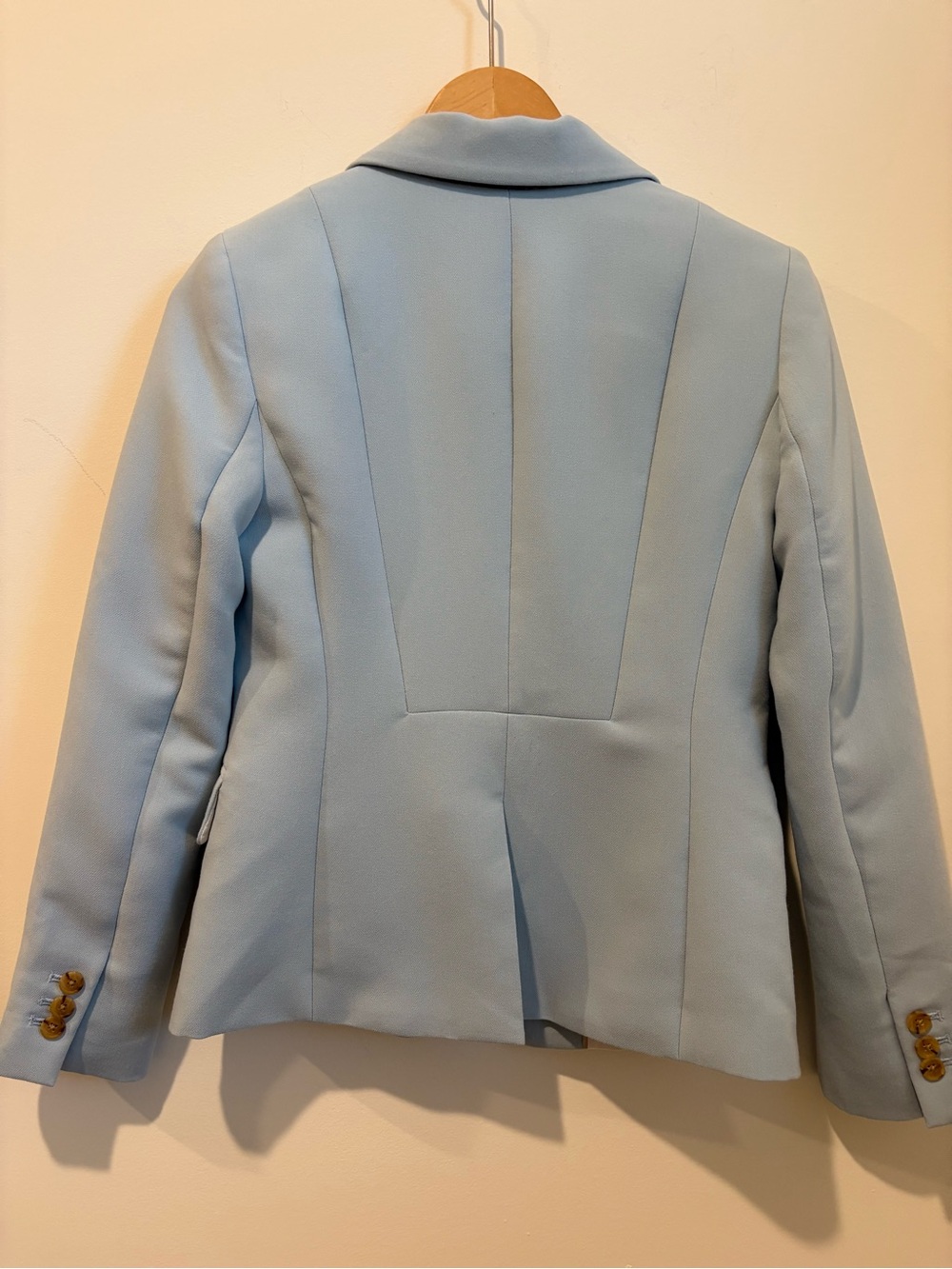 Banana Republic Fresh Blue Single Button Fully Lined Stetch Blazer 0P - Picture 3 of 16